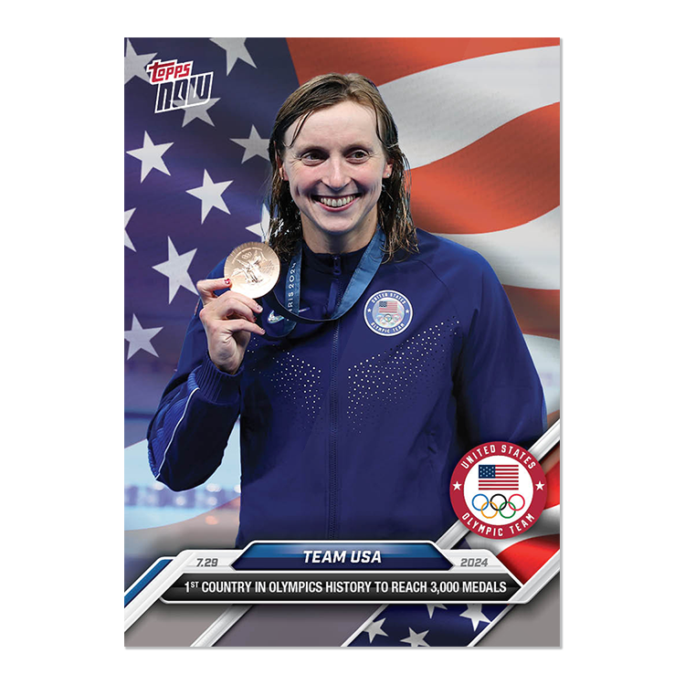 Team USA - 2024 Olympic Games TOPPS NOW Card 6 - PR: 1588 - Image 3