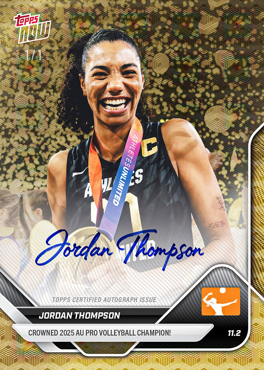 Jordan Thompson - 2025 AU Pro Volleyball Topps NOW - Card 6 - PR: 273 - Image 2