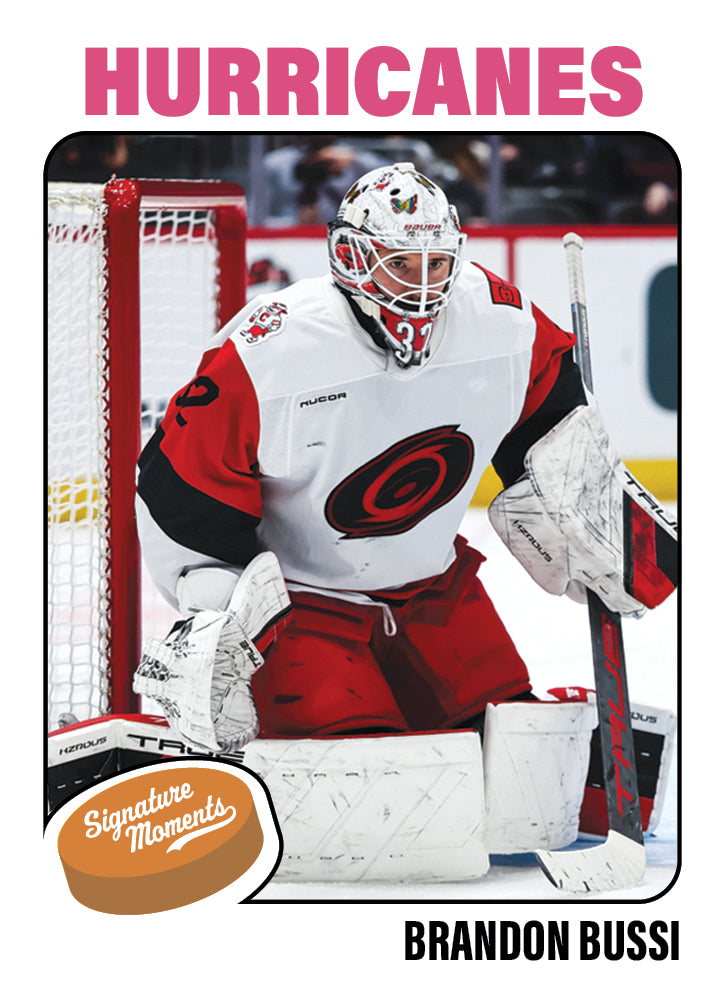 Brandon Bussi - 2025-26 NHL Topps NOW - Sticker # 59 Pack - PR: 365 - Image 2