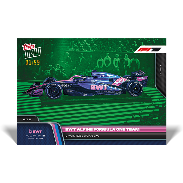 BWT Alpine Formula One Team - 2025 Formula 1 Topps NOW - Card 6 - PR: 614 - Image 5