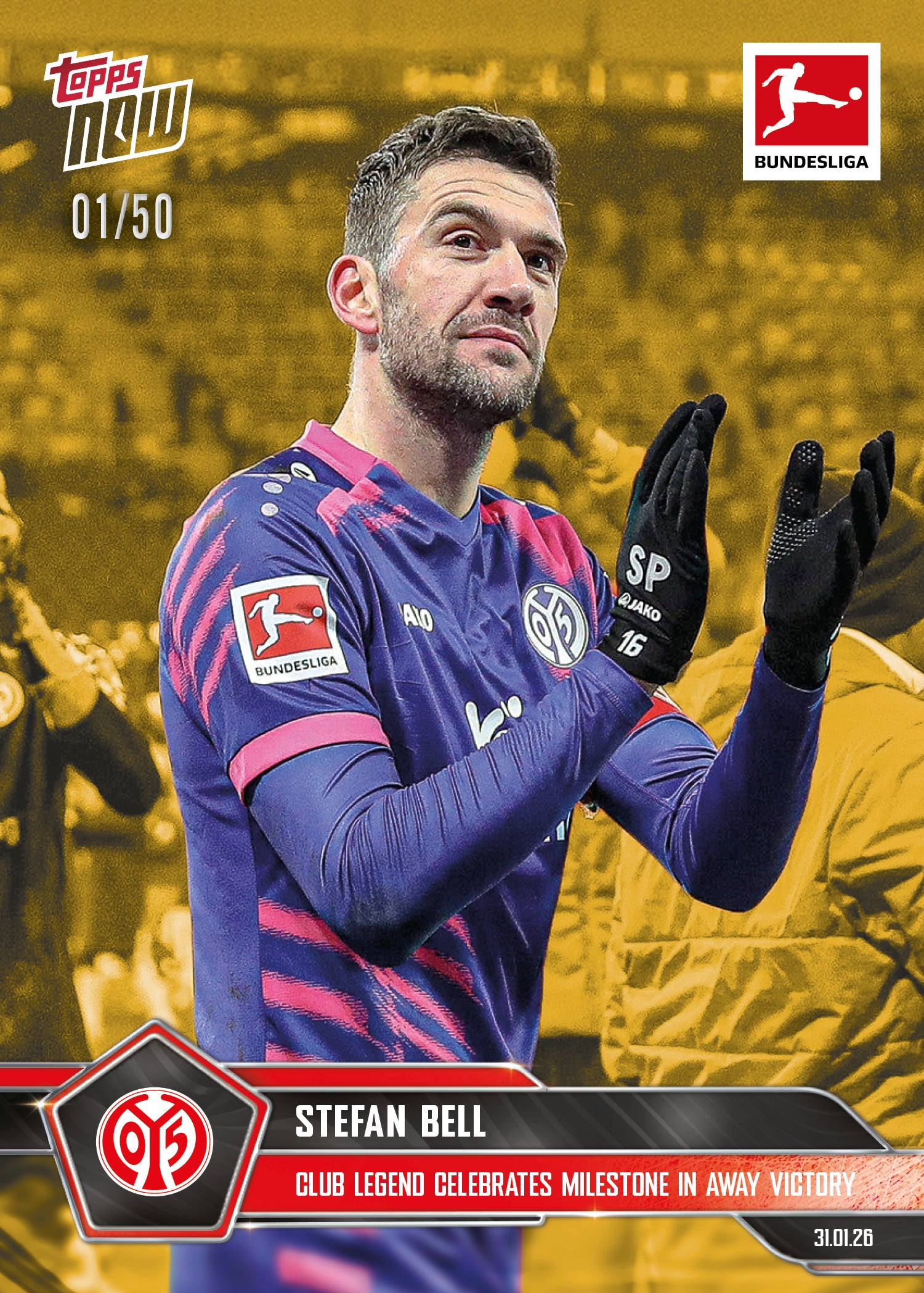 Stefan Bell - 2025-26 Bundesliga Topps NOW - Card 112 - PR: 89 - Image 6