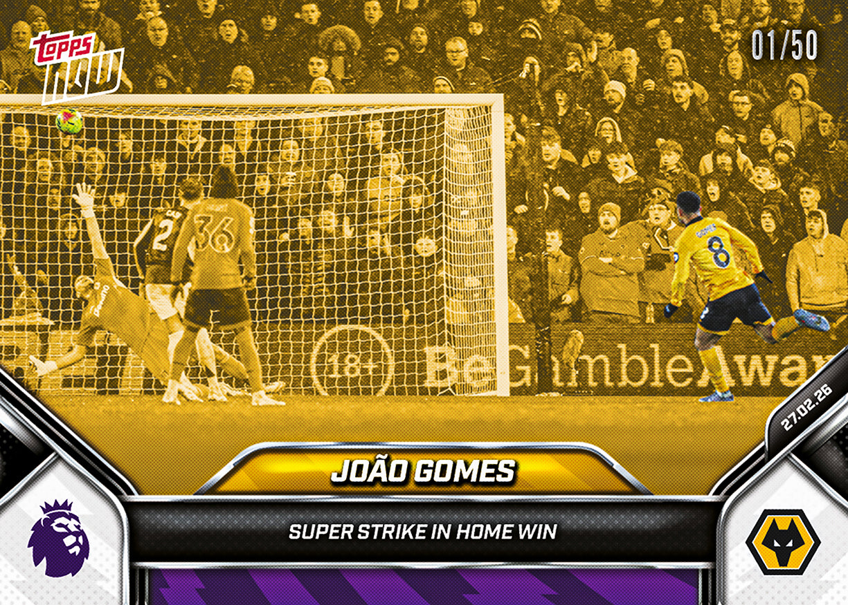 João Gomes - 2025-26 Premier League Topps NOW - Card 145 - PR: 246 - Image 6