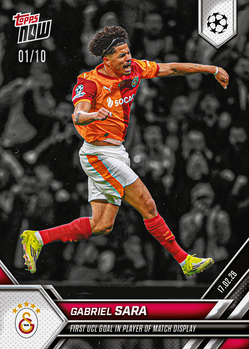 Gabriel Sara - 2025-26 UCL Topps NOW - Card 91 - PR: 509 - Image 4