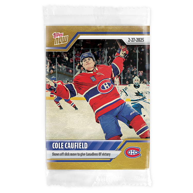 Cole Caufield - 2024-25 NHL Topps NOW - Sticker # 120 Pack - PR: 125 - Image 2