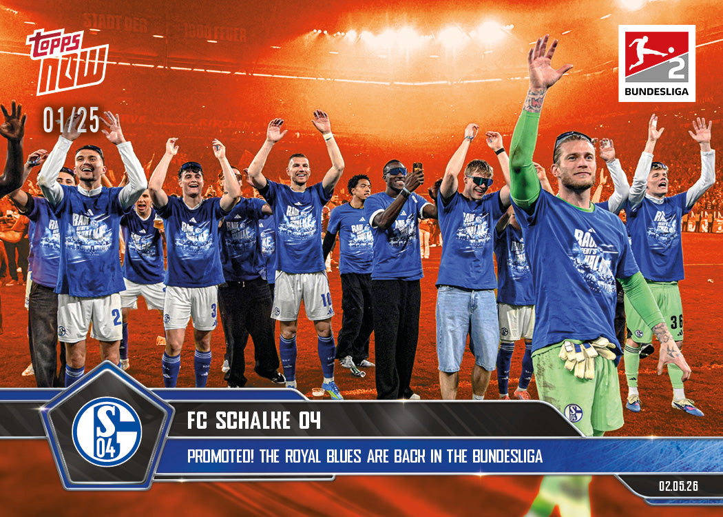 FC Schalke 04 - 2025-26 Bundesliga Topps NOW - Card 186 - PR: 953 - Image 5