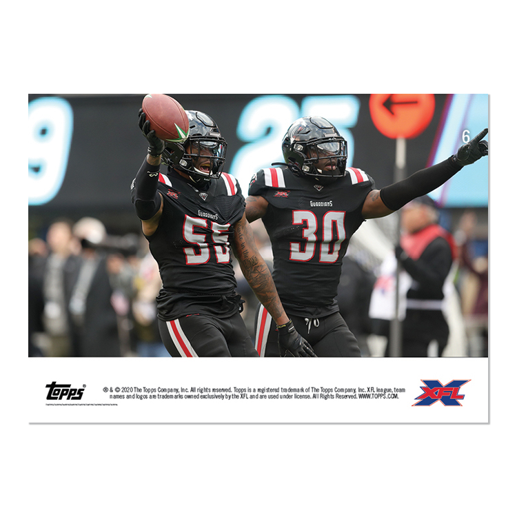 Alternative view of New York Guardians - XFL TOPPS NOW Card 6 - Print Run: 320