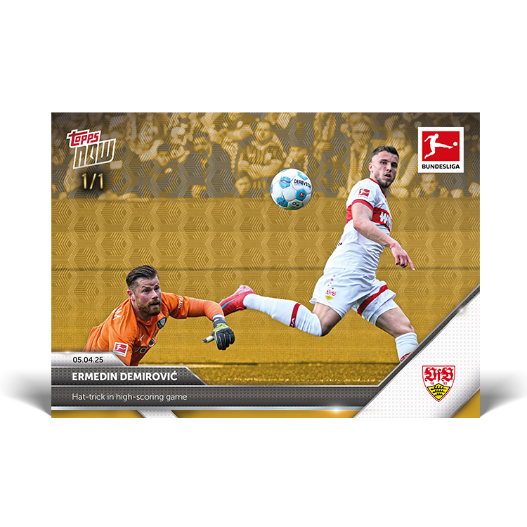 Ermedin Demirović - 2024-25 Bundesliga Topps NOW Card 158 - PR: 124 - Image 3