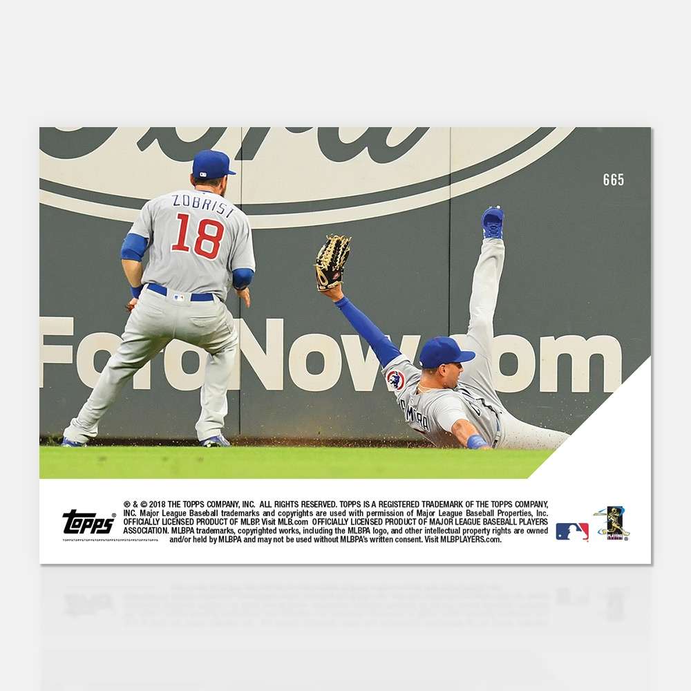 Javier Baez - 08/30/2018 TOPPS NOW Card 665 - Print Run: 377 - Image 2