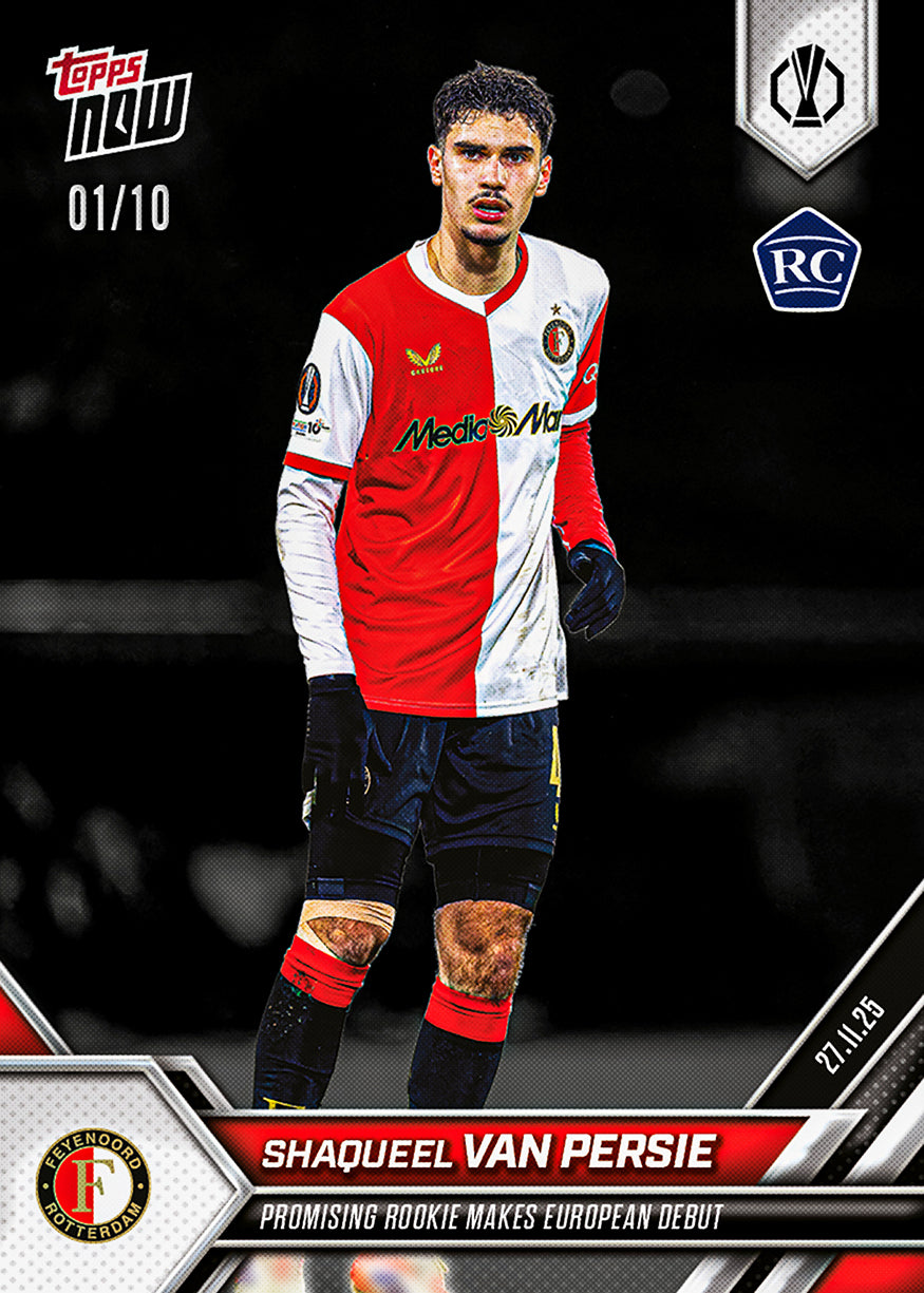 Shaqueel van Persie - 2025-26 UEL Topps NOW - Card 11 - PR: 881 - Image 4
