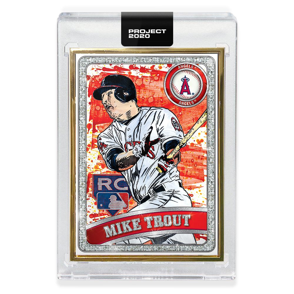 Topps PROJECT 2020 Card 100 - 2011 Mike Trout by Blake Jamieson - Print Run: 74862 - Image 2