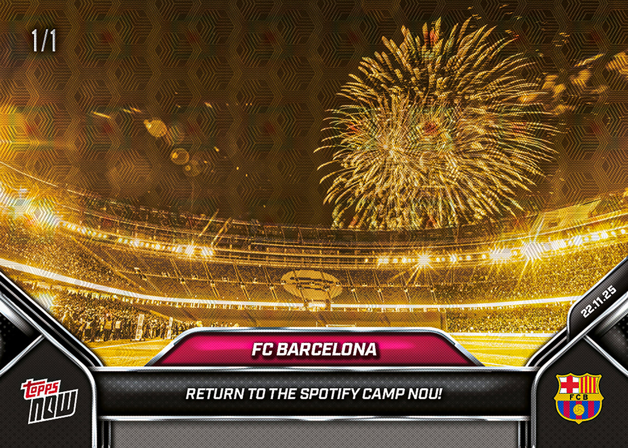 FC Barcelona - 2025 FC Barcelona Topps NOW - Card 4 - PR: 1425 - Image 2