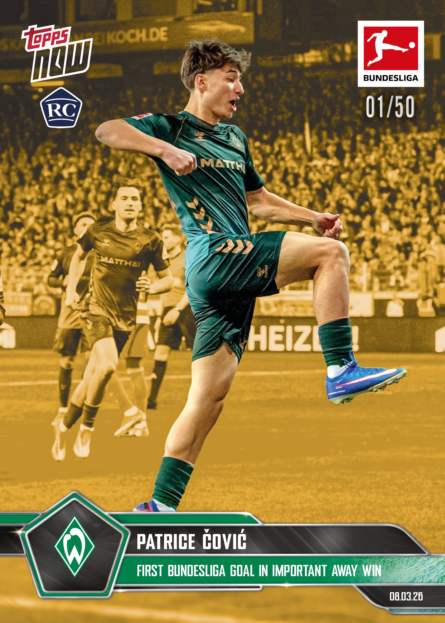 Patrice Čović- 2025-26 Bundesliga Topps NOW - Card 145 - PR:742 - Image 6