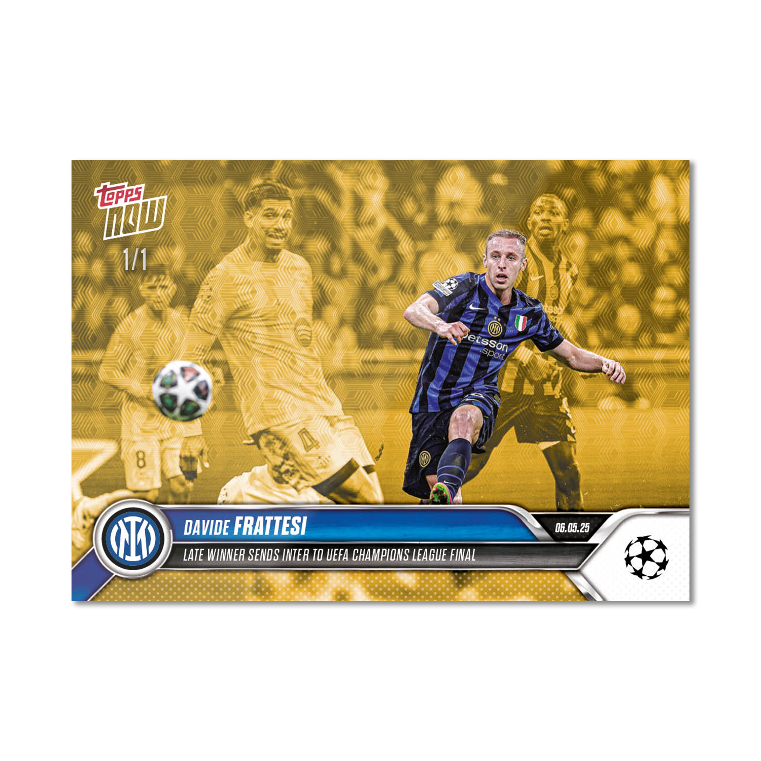 Davide Frattesi - 2024-25 UCL Topps NOW - Card 153 - Image 2