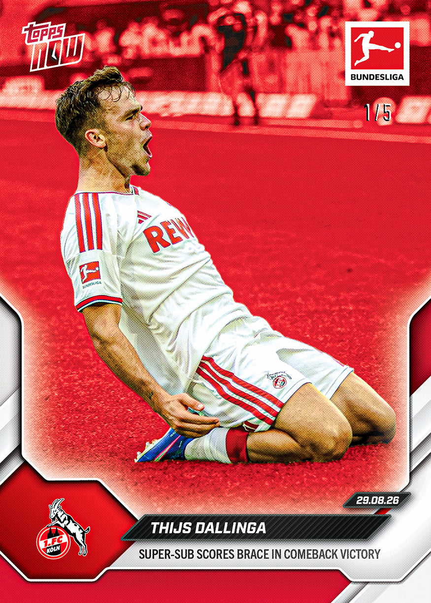 Thijs Dallinga - 2026-27 Bundesliga Topps NOW - Card 8 - Image 3
