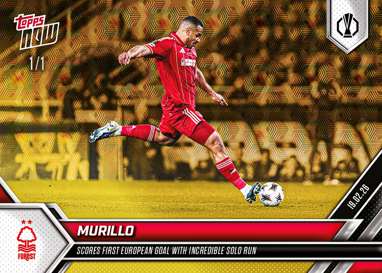 Murillo - 2025-26 UEL Topps NOW - Card 19 - PR: 153 - Image 2