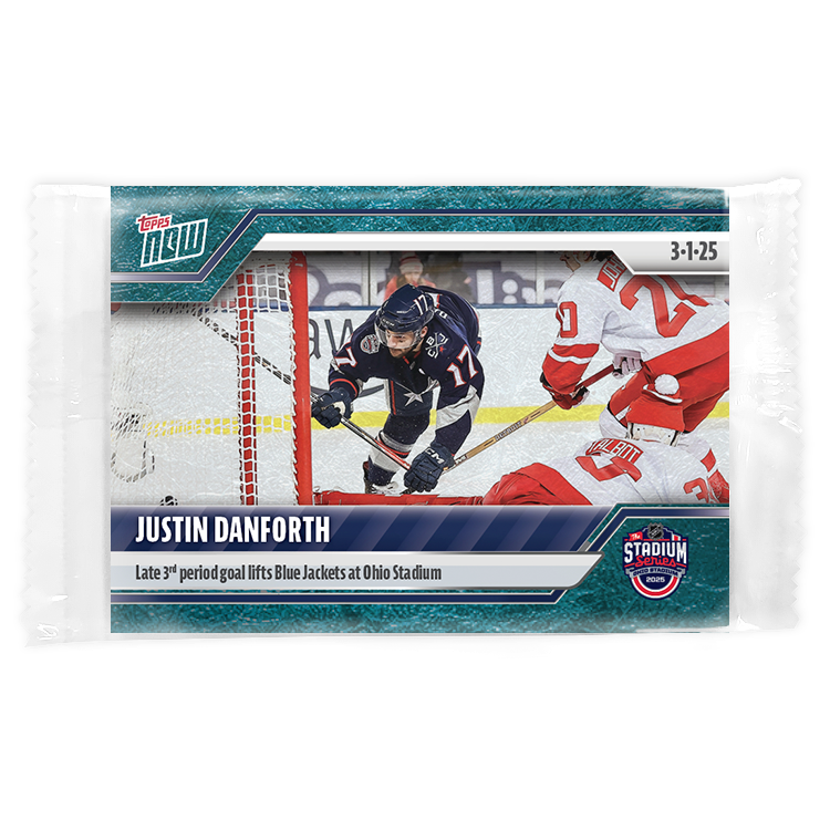 Justin Danforth - 2024-25 NHL Topps NOW - Sticker # 121 Pack - PR: 210 - Image 3