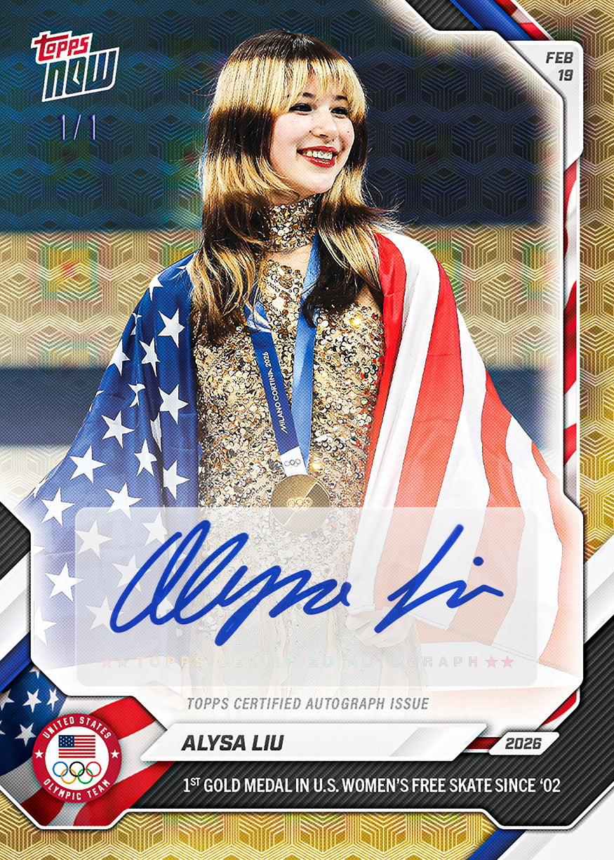 Alysa Liu - 2026 Olympics Topps NOW - Card 16 - PR: 22654 - Image 2