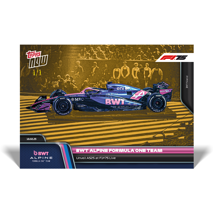 BWT Alpine Formula One Team - 2025 Formula 1 Topps NOW - Card 6 - PR: 614 - Image 3