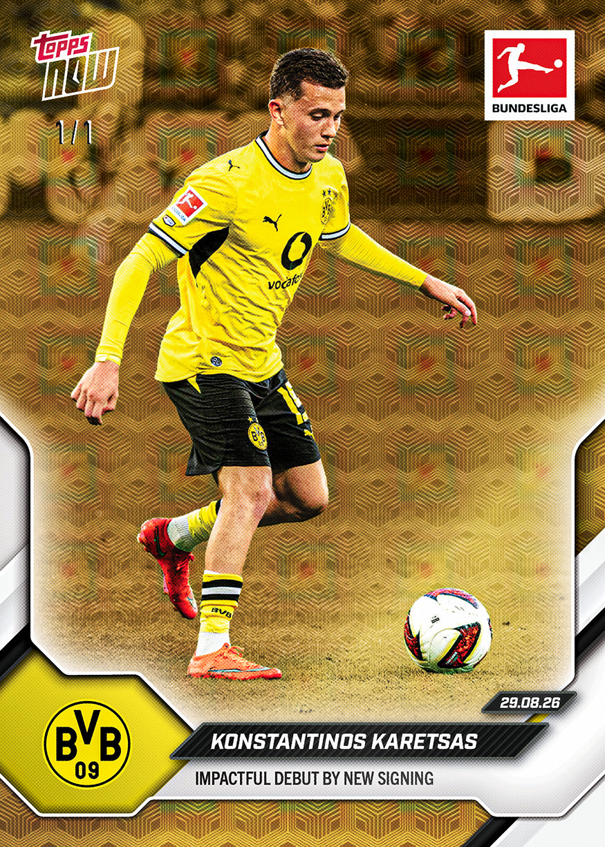 Alternative view of Konstantinos Karetsas - 2026-27 Bundesliga Topps NOW - Card 9