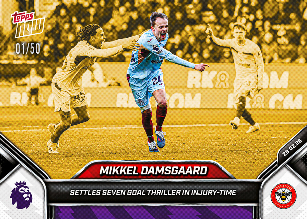 Mikkel Damsgaard - 2025-26 Premier League Topps NOW - Card 146 - PR: 149 - Image 6