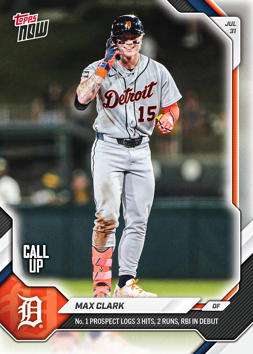 Max Clark - 2026 MLB Topps NOW - Card 505 - PR: 16434 - Image 2