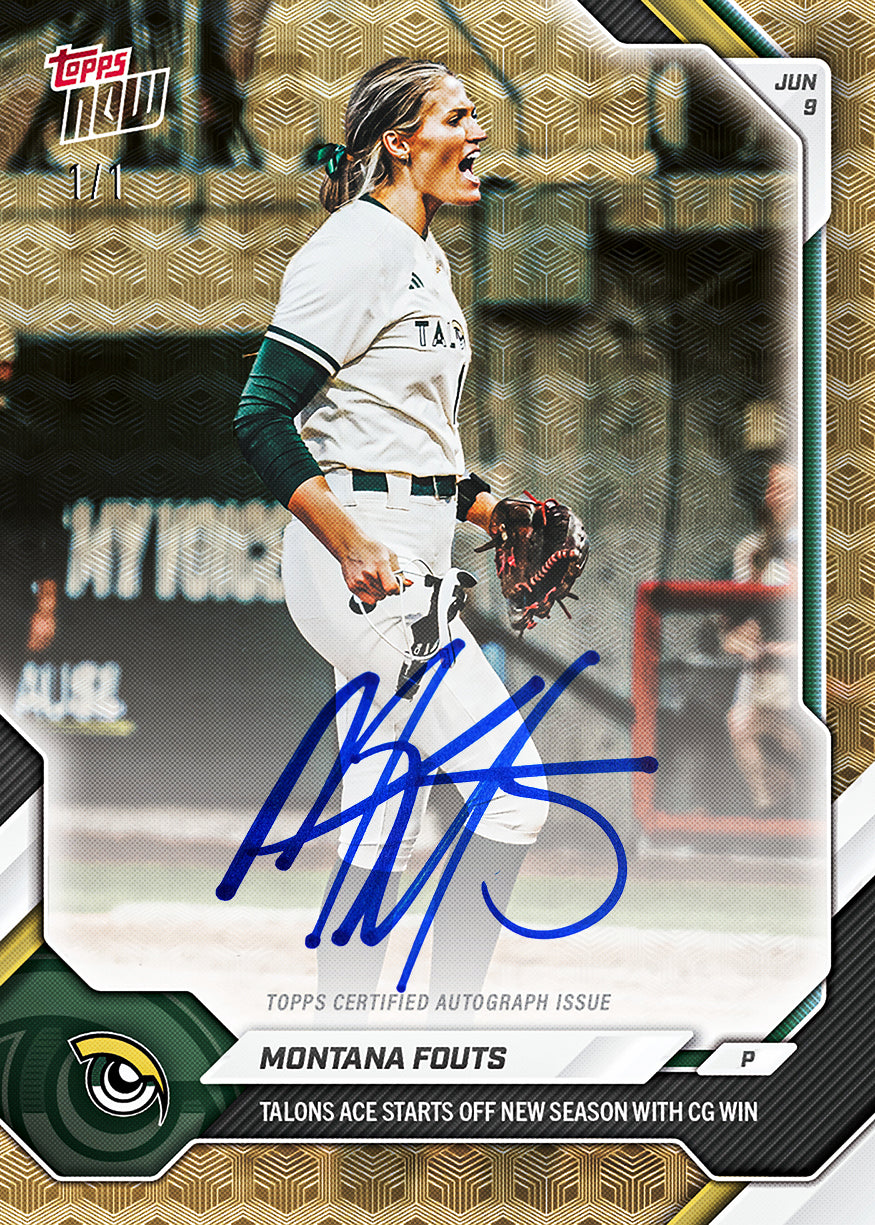 Montana Fouts - 2026 AUSL Topps NOW - Card 1 - PR: 1195 - Image 2
