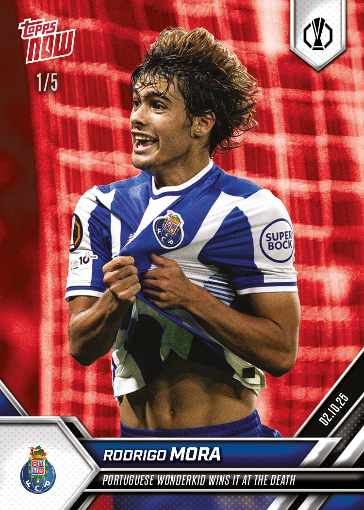 Rodrigo Mora - 2025-26 UEL Topps NOW - Card 4 - PR: 709 - Image 3