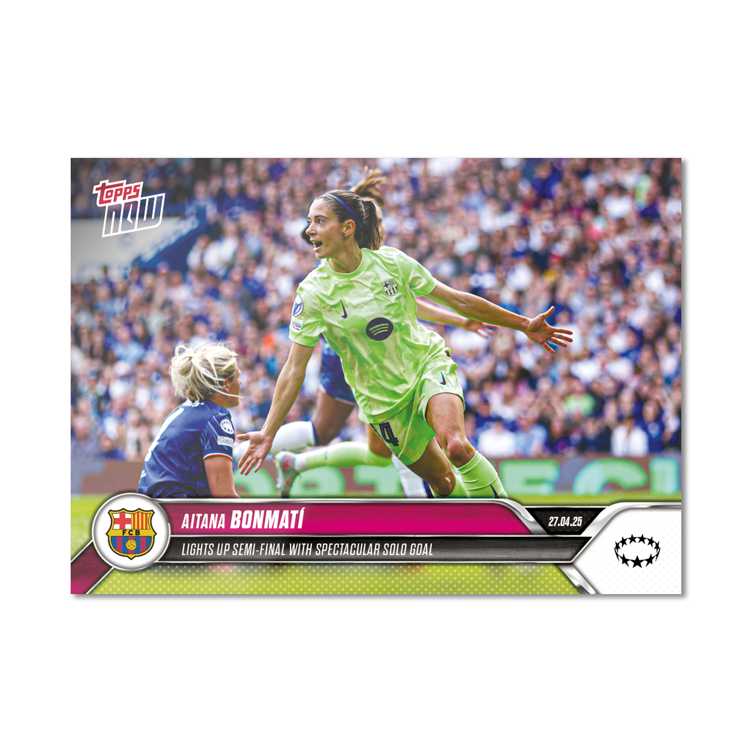 Aitana Bonmatí - 2024-25 UWCL Topps NOW - Card 23 - PR: 721