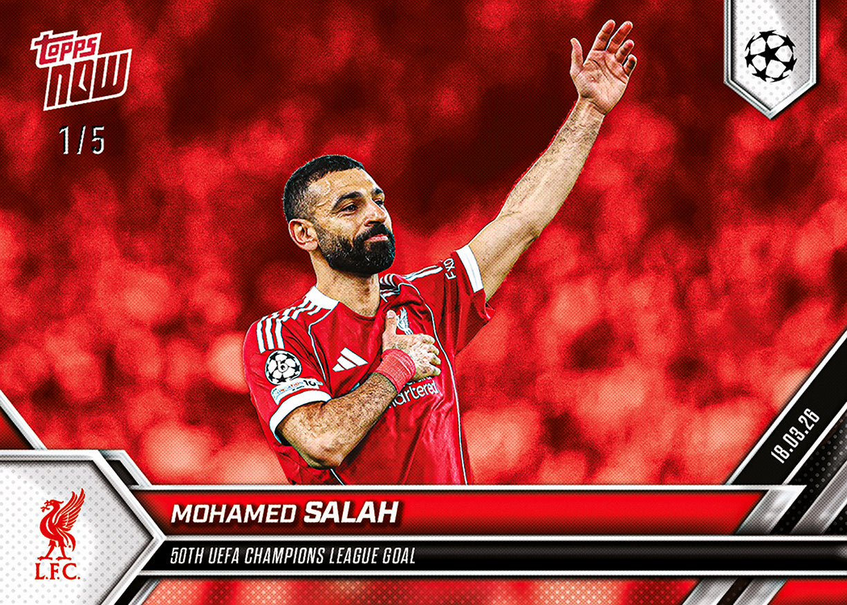 Mohamed Salah - 2025-26 UCL Topps NOW - Card 114 - PR: 2573 - Image 4