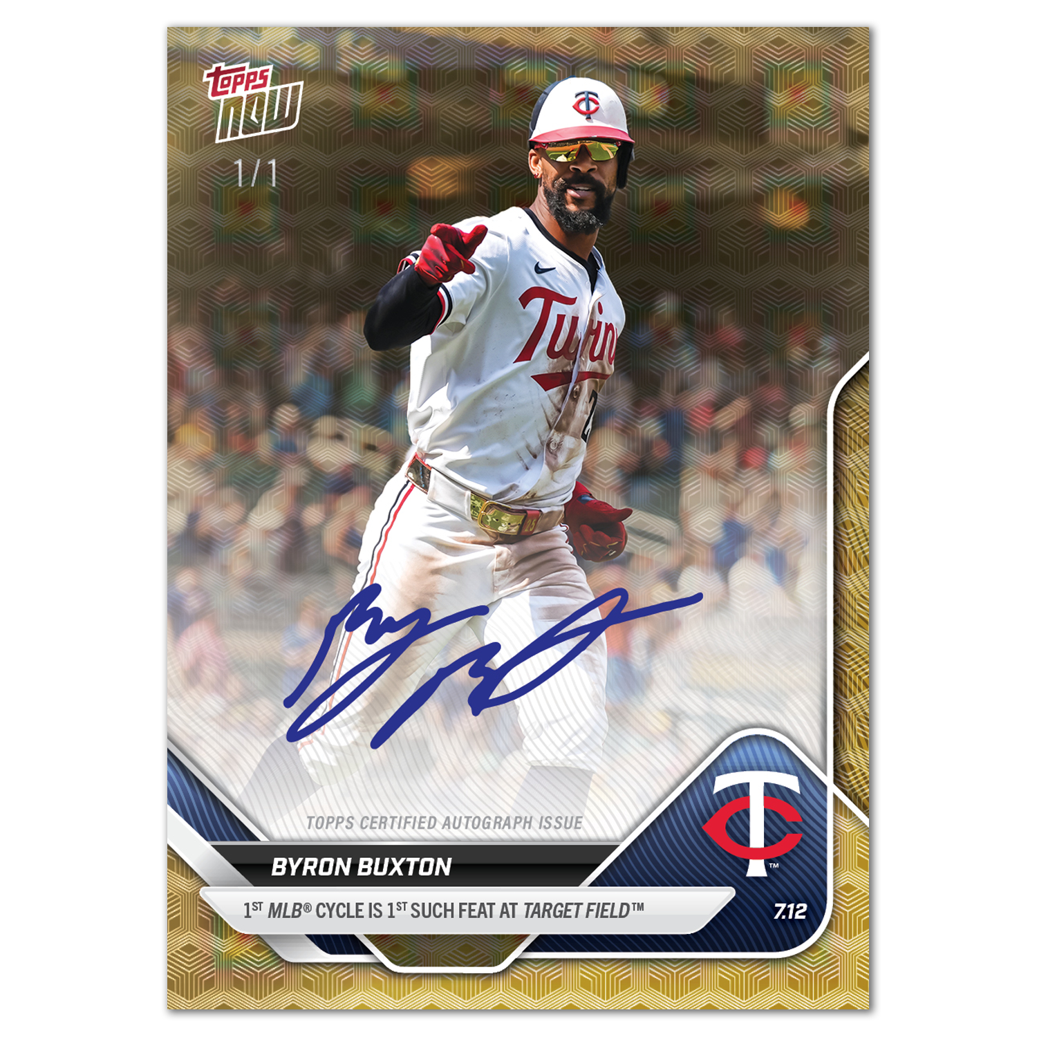 Byron Buxton - 2025 MLB Topps NOW - Card 417 - LOOK FOR AUTOS - PR: 2125 - Image 2