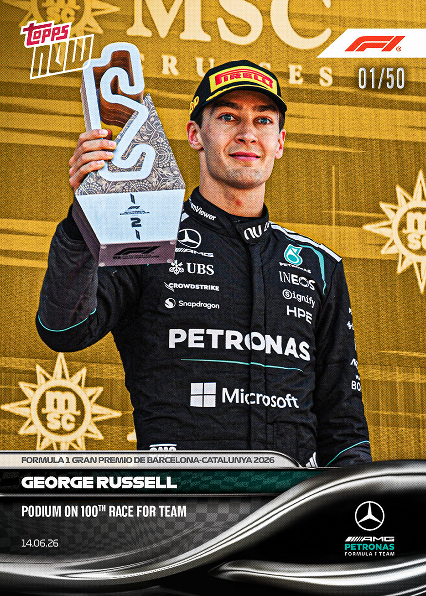 George Russell - 2026 Formula 1 Topps NOW - Card 41 - PR: 2210 - Image 6