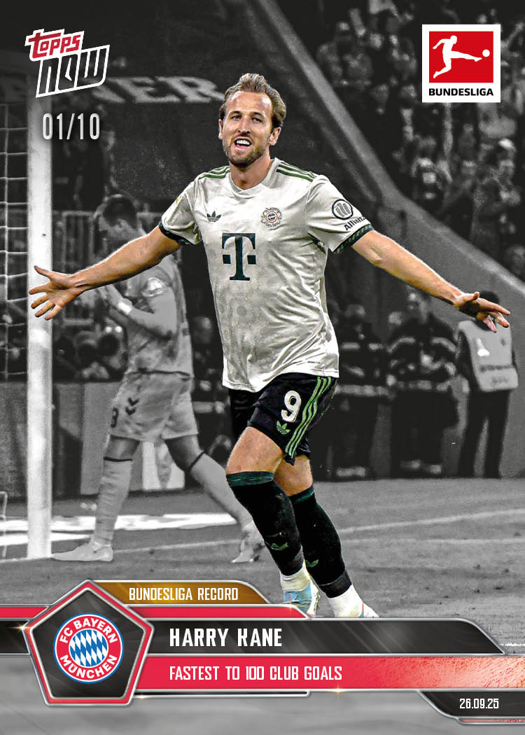 Harry Kane - 2025-26 Bundesliga Topps NOW - Card 32 - PR: 718 - Image 4