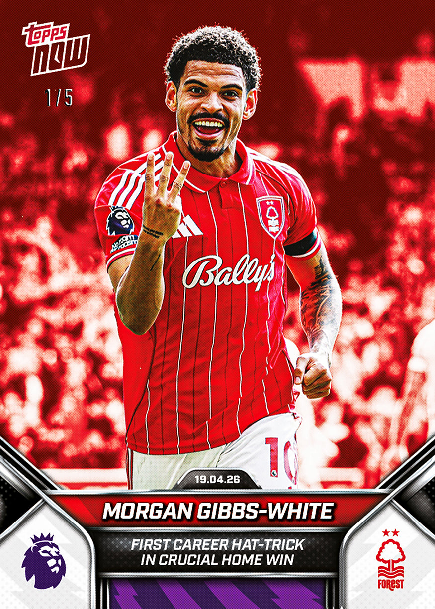 Morgan Gibbs-White - 2025-26 Premier League Topps NOW - Card 175 - PR: 316 - Image 3