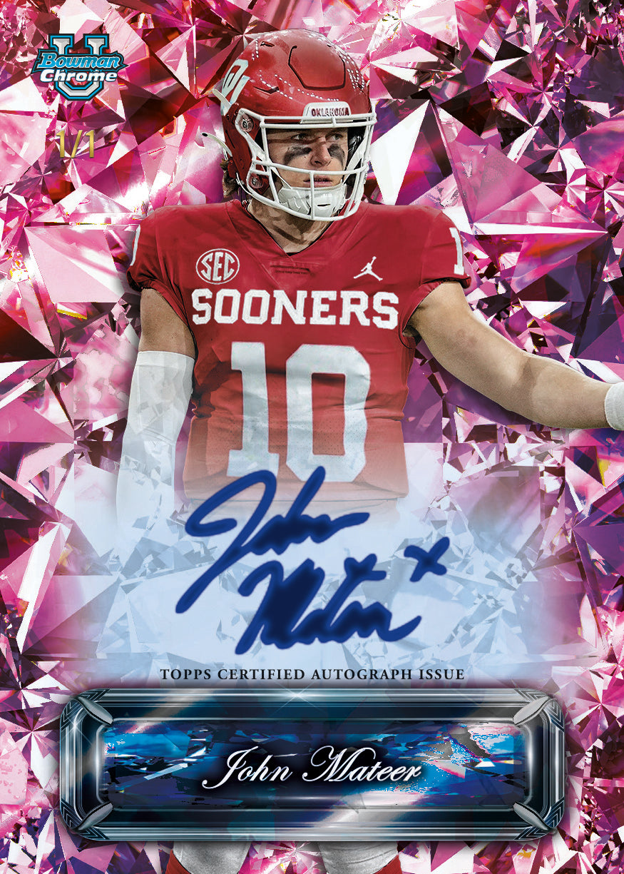 2025 Bowman University Chrome Football Sapphire Edition - Hobby Box - Image 7
