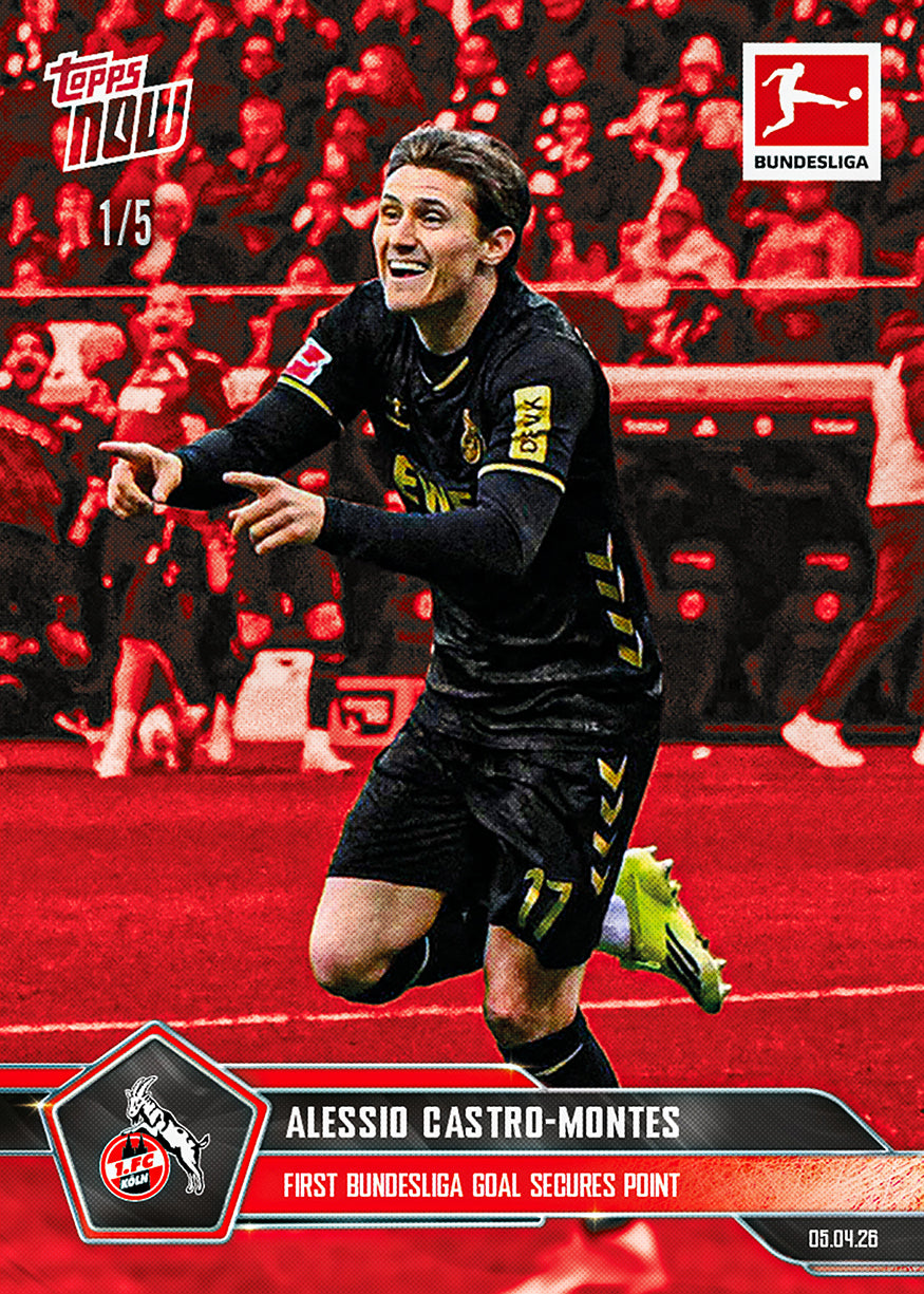 Alessio Castro-Montes - 2025-26 Bundesliga Topps NOW - Card 163 - PR: 204 - Image 3