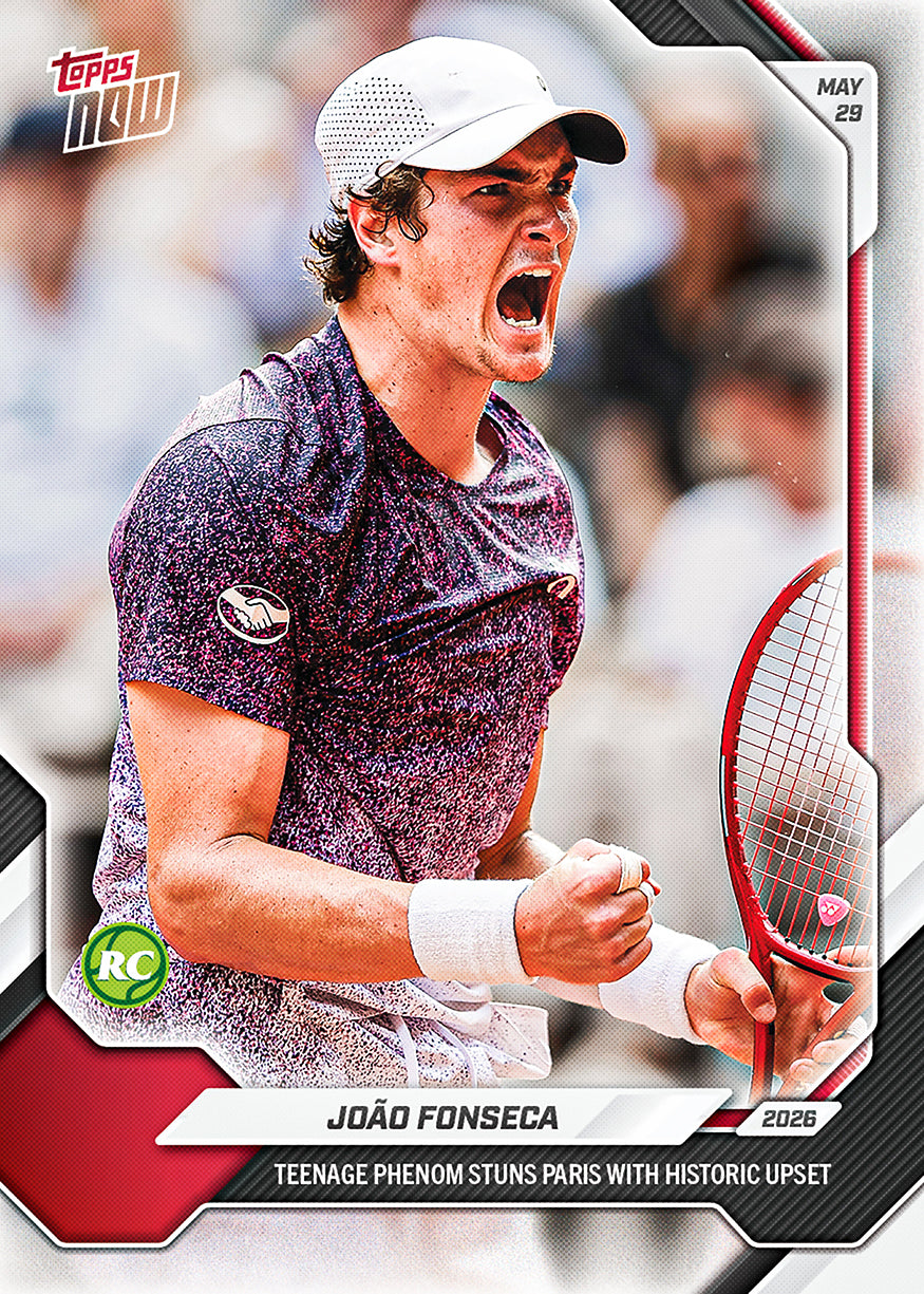 João Fonseca - 2026 Topps NOW Tennis - Card 15 - PR: 5616