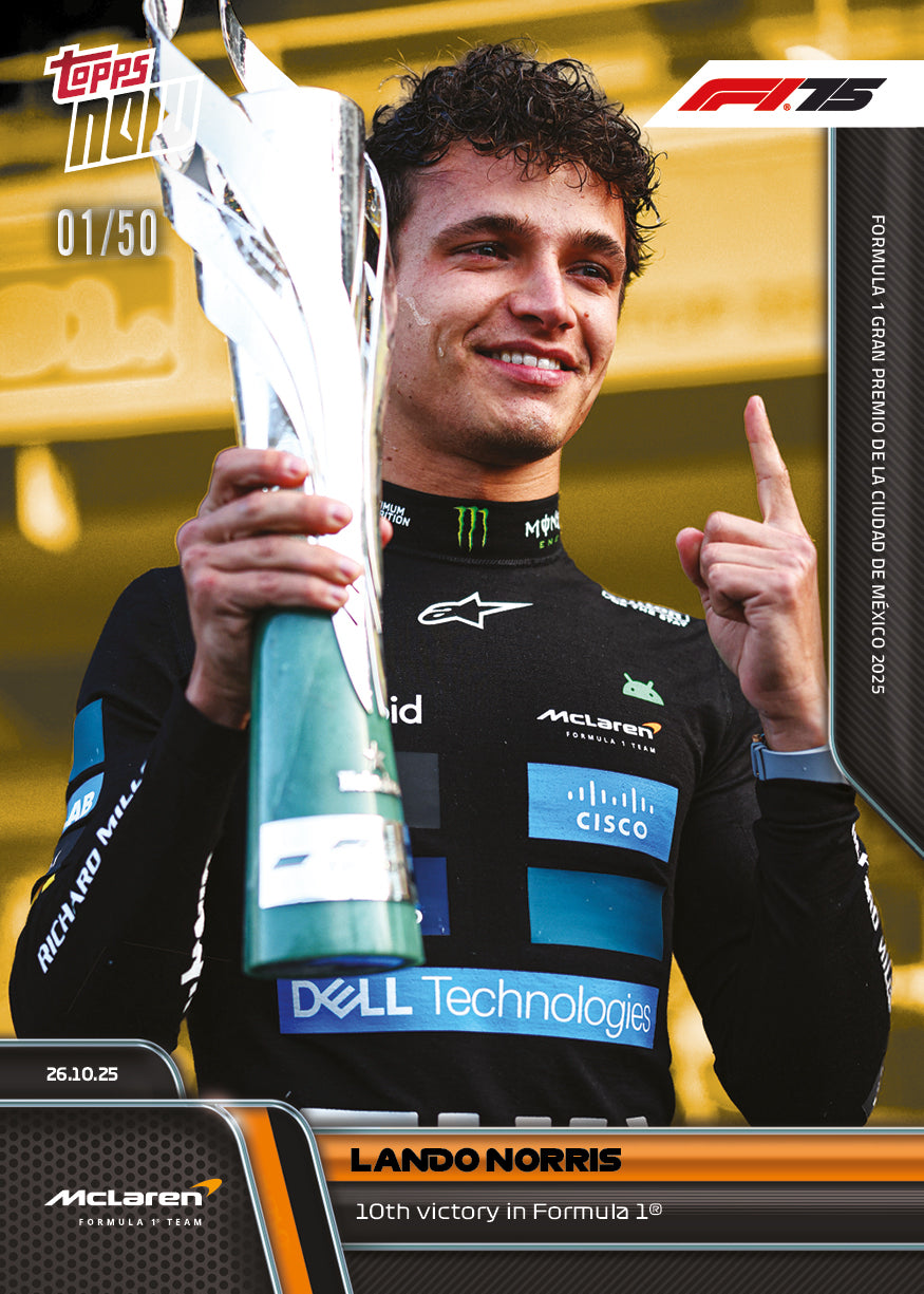 Lando Norris - 2025 Formula 1 Topps NOW - Card 72 - PR: 4039 - Image 7