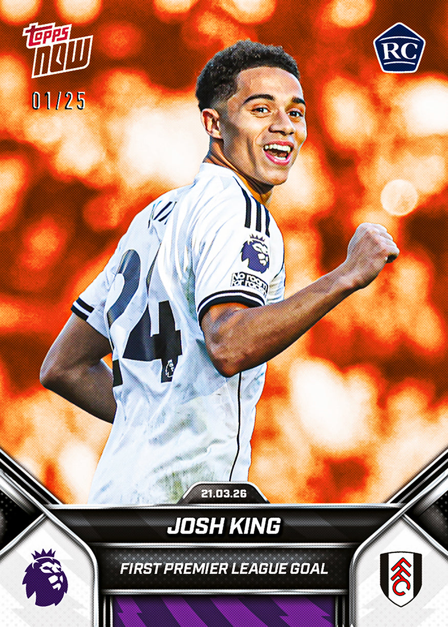 Josh King - 2025-26 Premier League Topps NOW - Card 162 - PR: 906 - Image 5