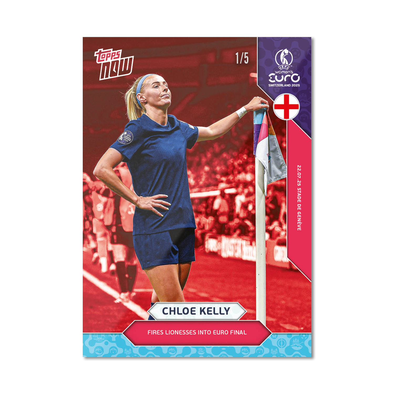 Chloe Kelly - UEFA Women’s EURO 2025™ Topps NOW - Card 25 - PR: 685 - Image 3