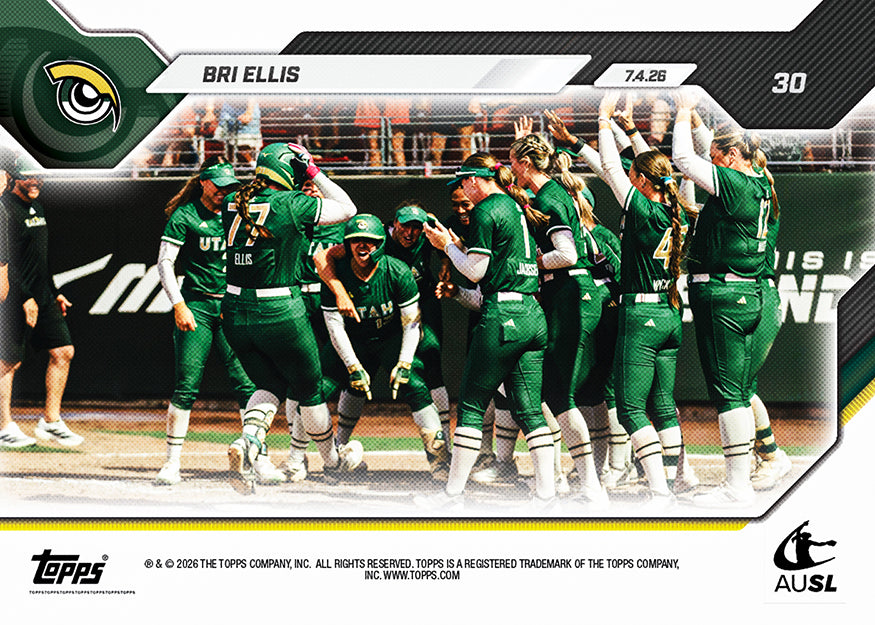 Bri Ellis - 2026 AUSL Topps NOW - Card 30 - PR: 933 - Image 3