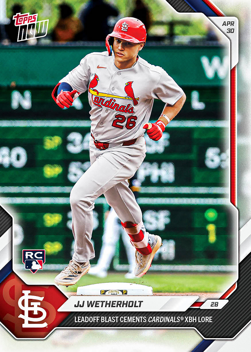 JJ Wetherholt - 2026 MLB Topps NOW - Card 144 - PR: 2056