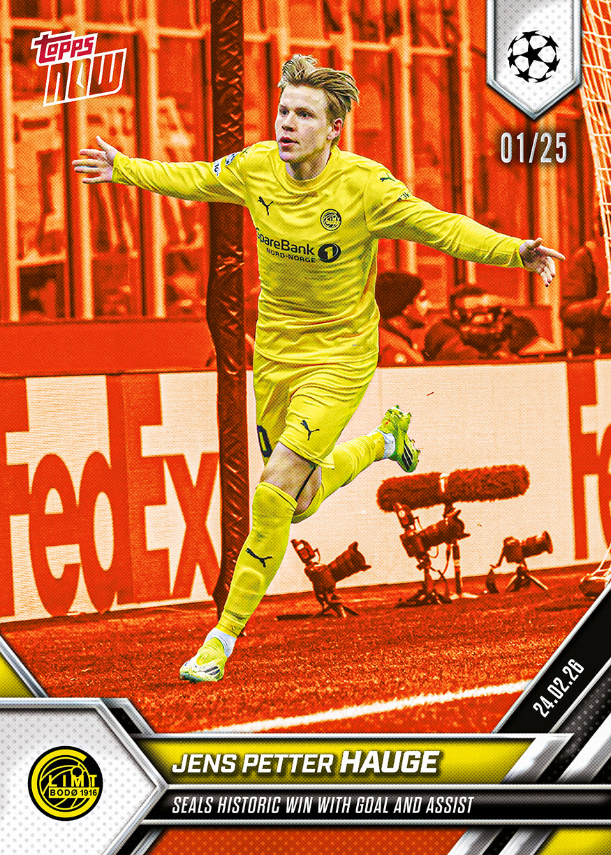Jens Petter Hauge - 2025-26 UCL Topps NOW - Card 96 - PR: 857 - Image 5