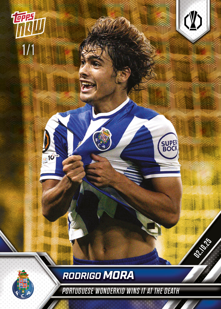 Rodrigo Mora - 2025-26 UEL Topps NOW - Card 4 - PR: 709 - Image 2