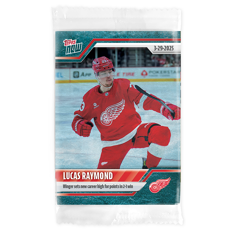 Lucas Raymond - 2024-25 NHL Topps NOW - Sticker # 147 Pack - PR: 240 - Image 3