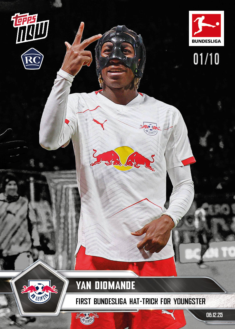 Yan Diomande - 2025-26 Bundesliga Topps NOW - Card 76 - PR: 1629 - Image 4