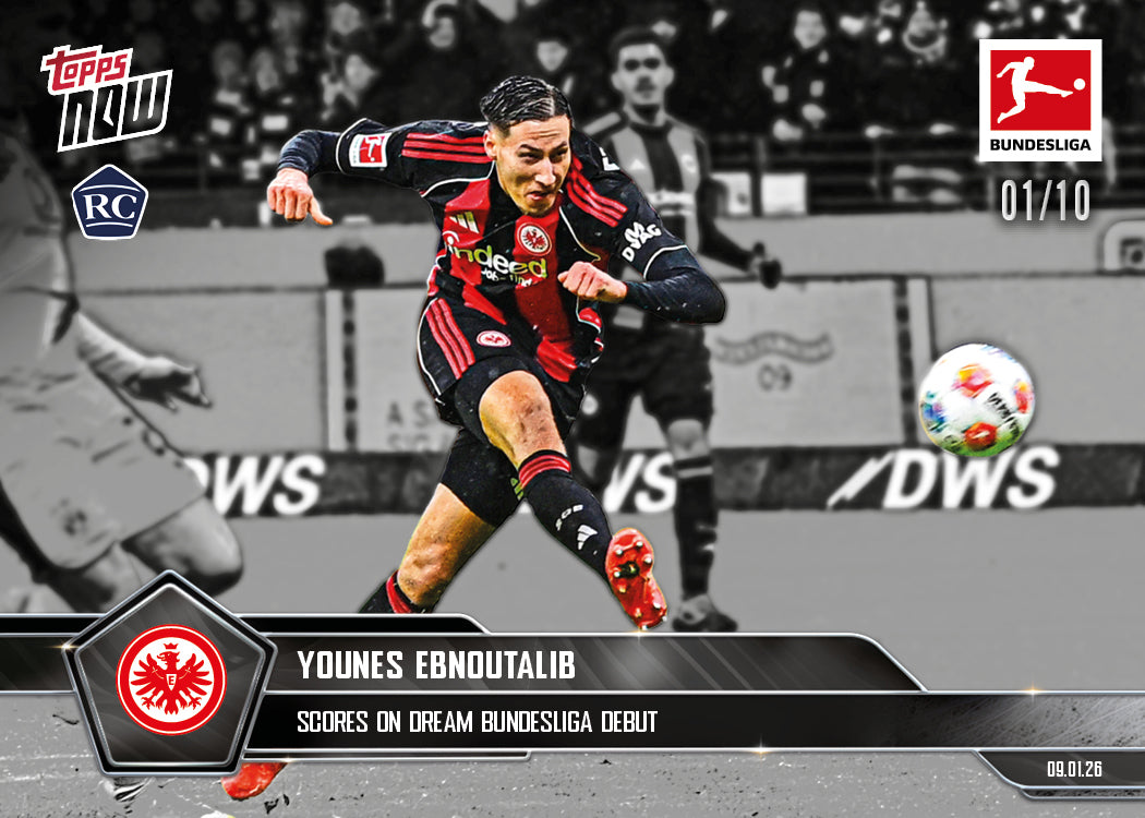 Younes Ebnoutalib - 2025-26 Bundesliga Topps NOW - Card 91 - PR: 858 - Image 4