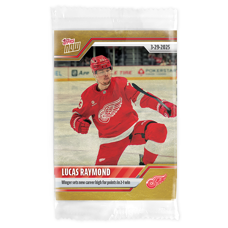 Lucas Raymond - 2024-25 NHL Topps NOW - Sticker # 147 Pack - PR: 240 - Image 2