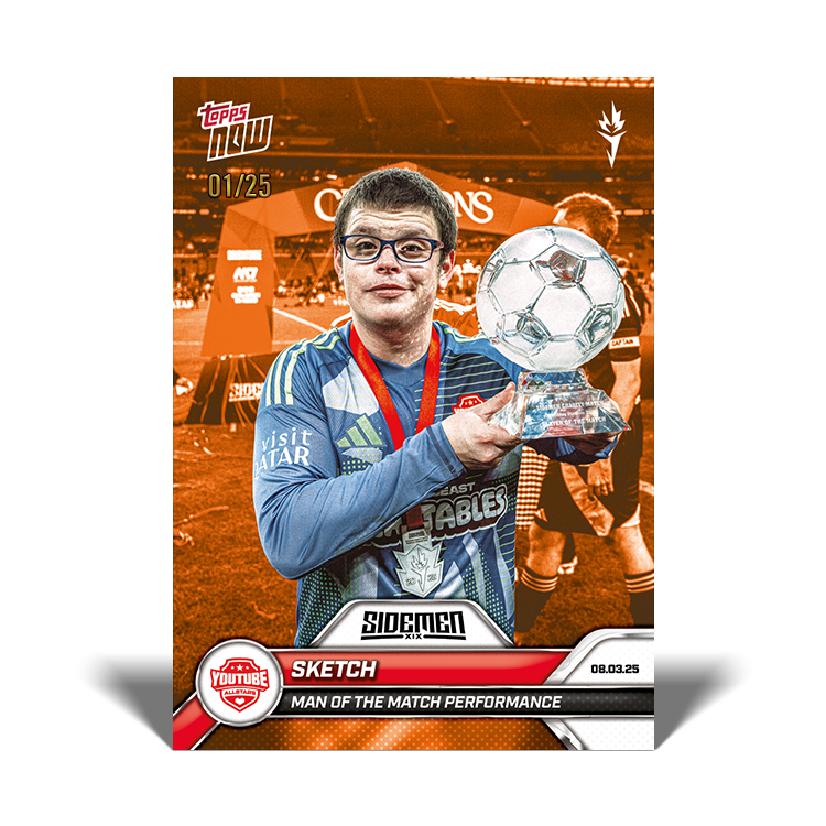 Sketch - 2025 Sidemen Charity Match Topps NOW Card 10 - PR: 493 - Image 5
