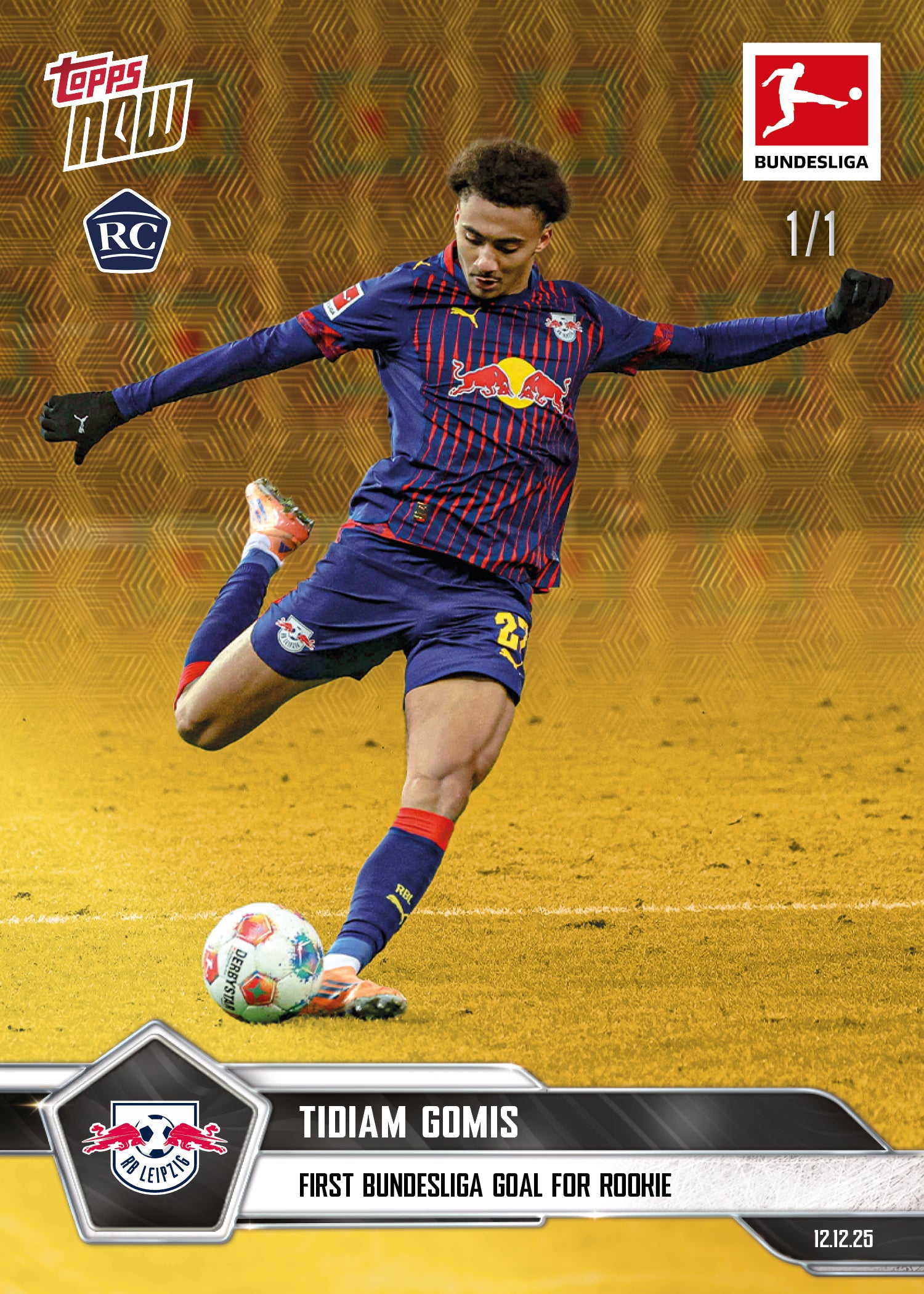 Tidiam Gomis - 2025-26 Bundesliga Topps NOW - Card 78 - PR: 586 - Image 2