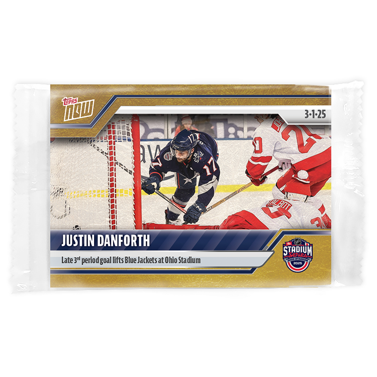 Justin Danforth - 2024-25 NHL Topps NOW - Sticker # 121 Pack - PR: 210 - Image 2